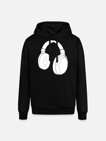 Kopfhörer Vektor Design - Stanley/Stella Unisex Hoodie SOUNDER - Schwarz