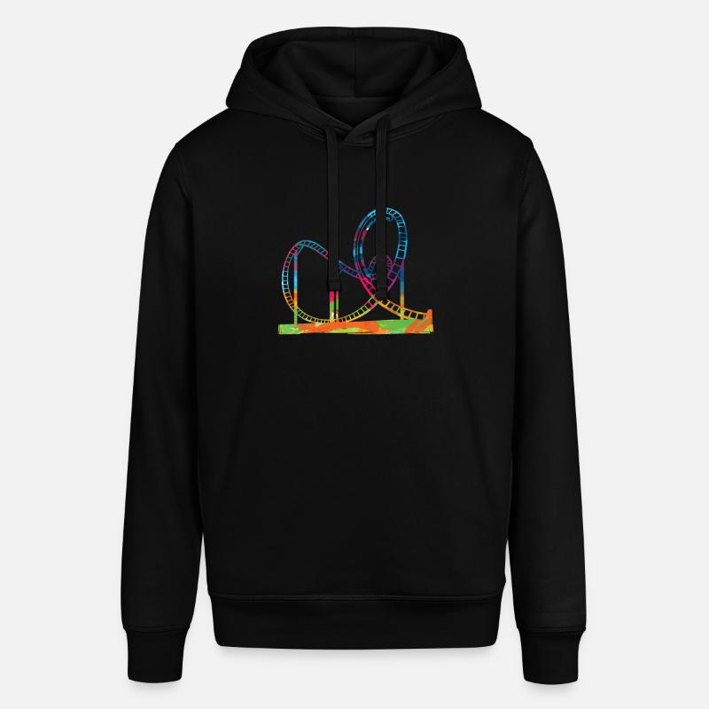 Achterbahn Geschenkidee Freizeitparks Schausteller - Stanley/Stella Unisex Hoodie SOUNDER - Schwarz