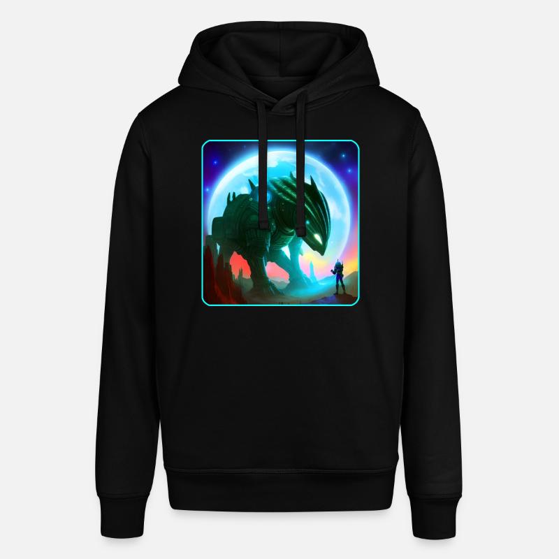Astronaute et machine extraterrestre - Sweat à capuche SOUNDER Stanley/Stella Unisexe - noir