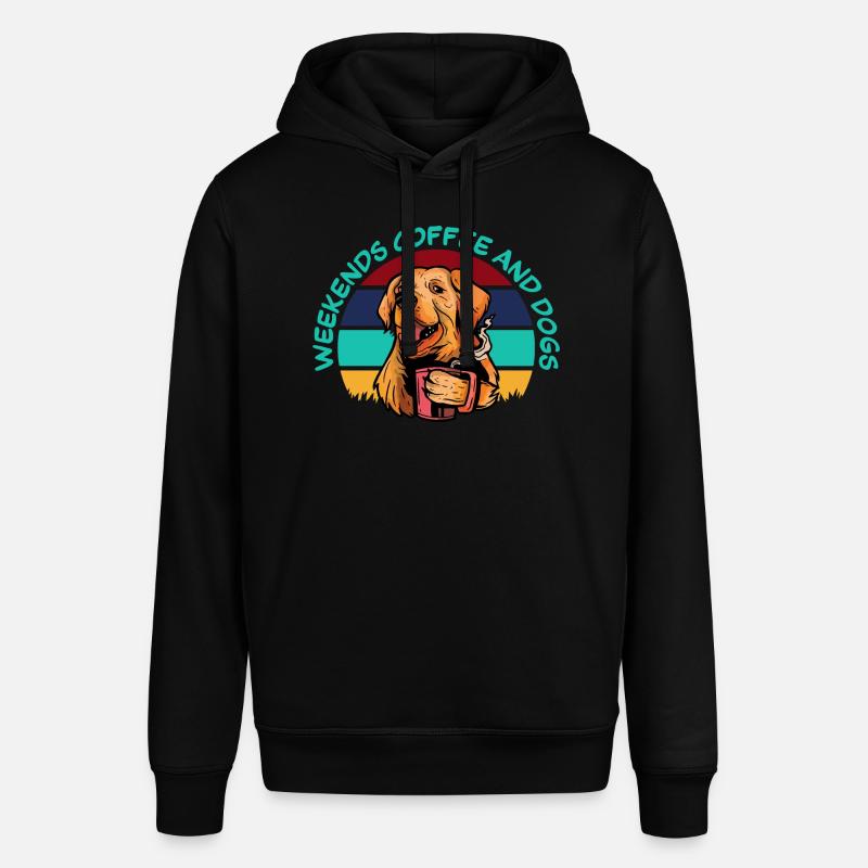 Week-ends Café Et Chiens - Sweat à capuche SOUNDER Stanley/Stella Unisexe - noir