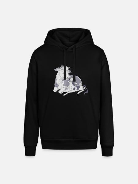 Vache et veau - Sweat à capuche SOUNDER Stanley/Stella Unisexe - noir