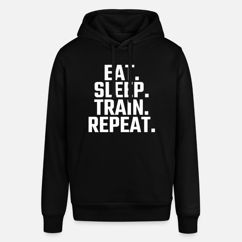 Eat Sleep Train Repeat - Sweat à capuche SOUNDER Stanley/Stella Unisexe - noir