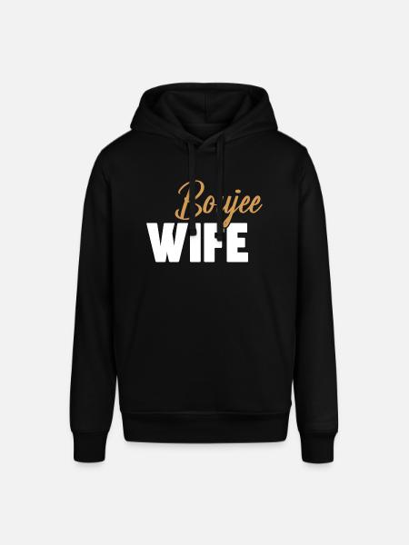 Low Key Boujee Wife Mama - Stanley/Stella SOUNDER Unisex Hoodie - black