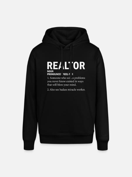 Realtor Real Estate Agent - Stanley/Stella SOUNDER Unisex Hoodie - black