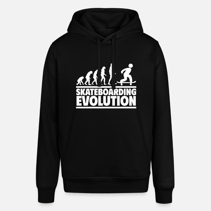 Skateboarding Evolution - Stanley/Stella SOUNDER Unisex Hoodie - black