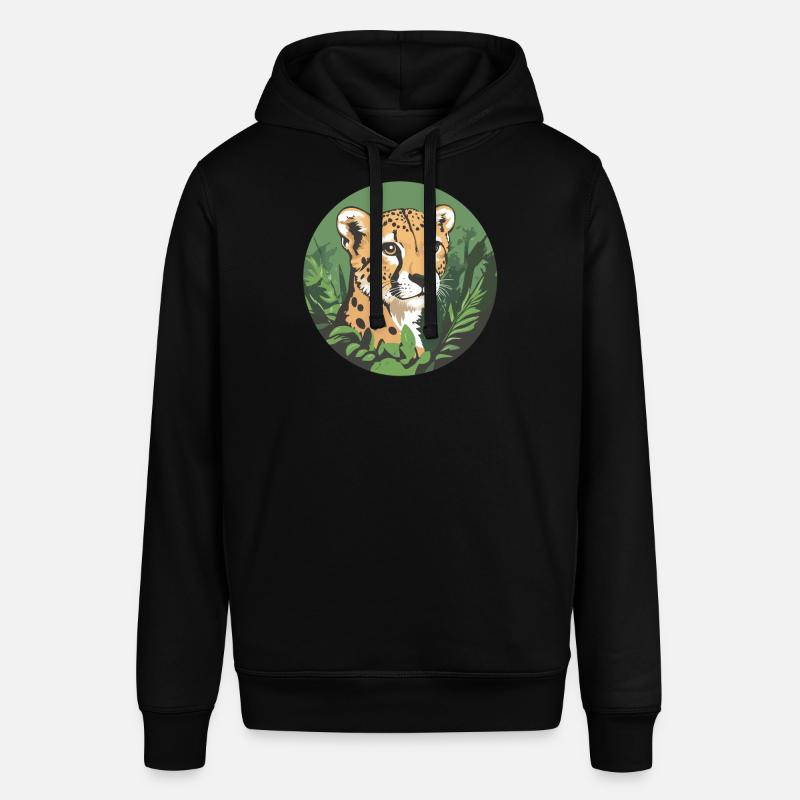 Guépard dans la jungle - Sweat à capuche SOUNDER Stanley/Stella Unisexe - noir
