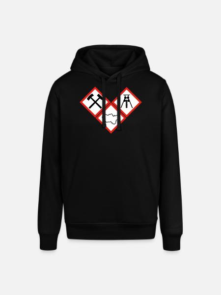 DANGER RUHRPOTT - Stanley/Stella SOUNDER Unisex Hoodie - black