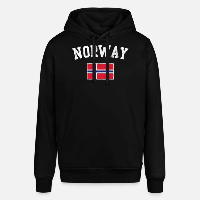 Drapeau de la Norvège - Sweat à capuche SOUNDER Stanley/Stella Unisexe - noir