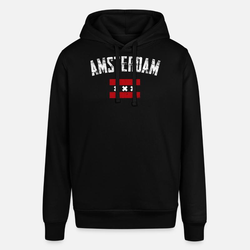 Amsterdam Bold Crest Tee - Sweat à capuche SOUNDER Stanley/Stella Unisexe - noir