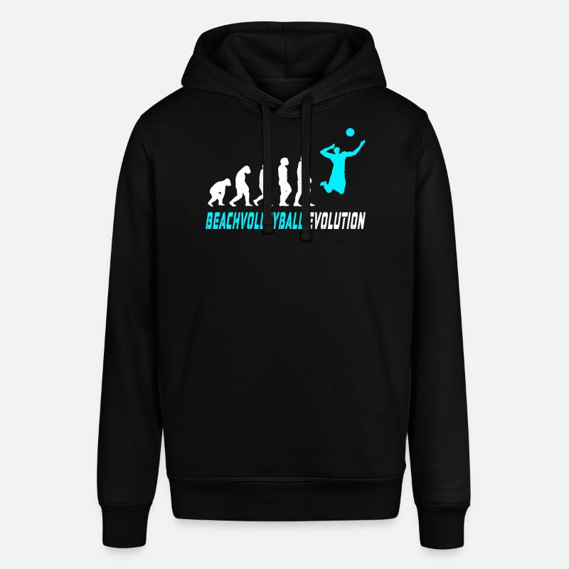 Beachvolleyball Evolution Design / Geschenkidee - Stanley/Stella Unisex Hoodie SOUNDER - Schwarz