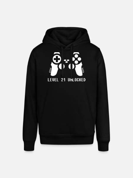 21st Birthday Gamer Zocker - Stanley/Stella SOUNDER Unisex Hoodie - black