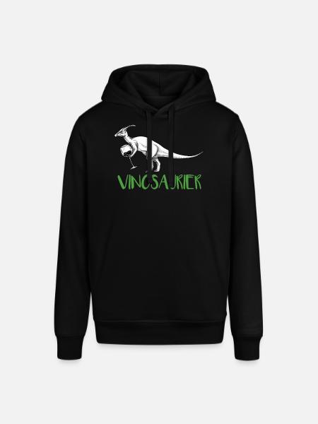 Vinosaurier – lustiges Weinmotiv - Stanley/Stella Unisex Hoodie SOUNDER - Schwarz