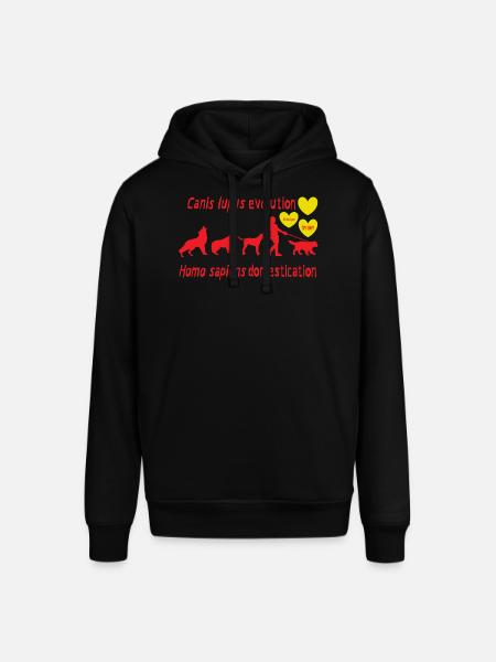 Canis lupus evolution Homo sapiens domestication - Stanley/Stella SOUNDER Unisex Hoodie - black