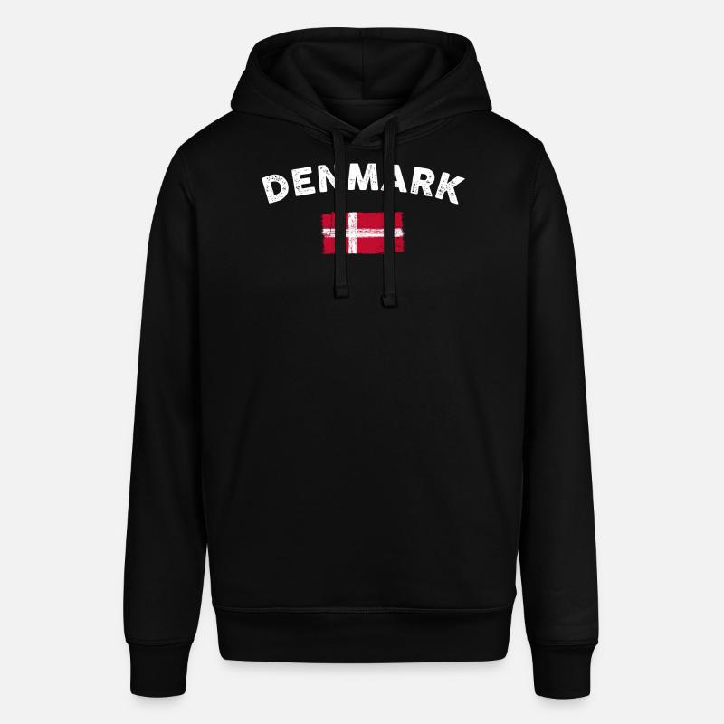 Emblème du drapeau du Danemark - Sweat à capuche SOUNDER Stanley/Stella Unisexe - noir