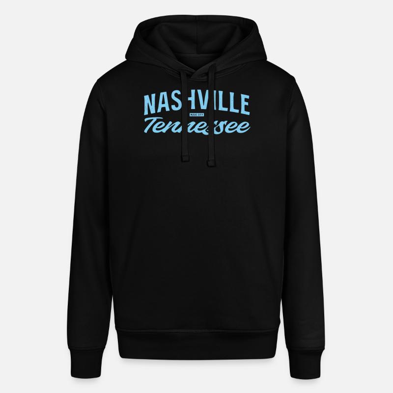 Nashville Script Blue - Sweat à capuche SOUNDER Stanley/Stella Unisexe - noir