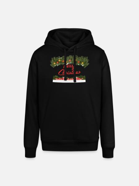Festliche Weihnachtsdekoration mit Lichterkranz - Stanley/Stella Unisex Hoodie SOUNDER - Schwarz