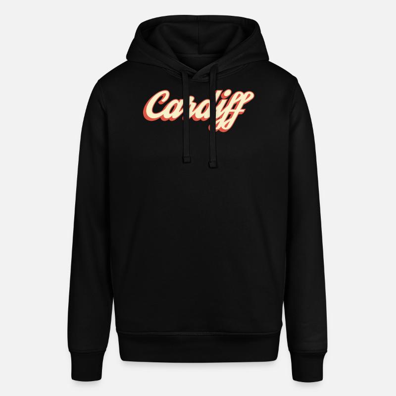 Logo rétro Script de Cardiff - Sweat à capuche SOUNDER Stanley/Stella Unisexe - noir