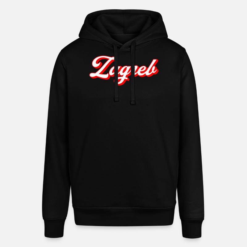 Zagreb Script Rétro - Sweat à capuche SOUNDER Stanley/Stella Unisexe - noir