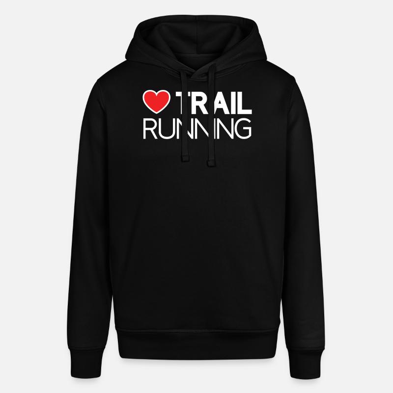 J’adore le trail running - Sweat à capuche SOUNDER Stanley/Stella Unisexe - noir