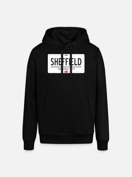 Sheffield town sign - Stanley/Stella SOUNDER Unisex Hoodie - black