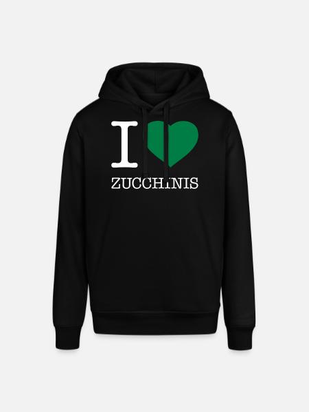 I LOVE ZUCCHINIS - Stanley/Stella SOUNDER Unisex Hoodie - black