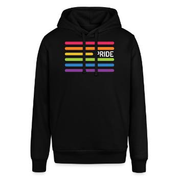LGBT Pride Monat - Pride! - Stanley/Stella Unisex Hoodie SOUNDER - Schwarz - Vorne - Alina (178cm) & Michal (187cm)