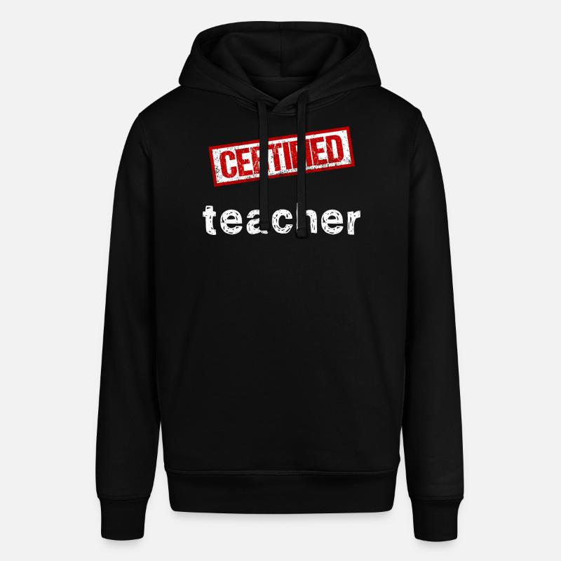 Enseignant certifié - Graphismes estampés - Sweat à capuche SOUNDER Stanley/Stella Unisexe - noir