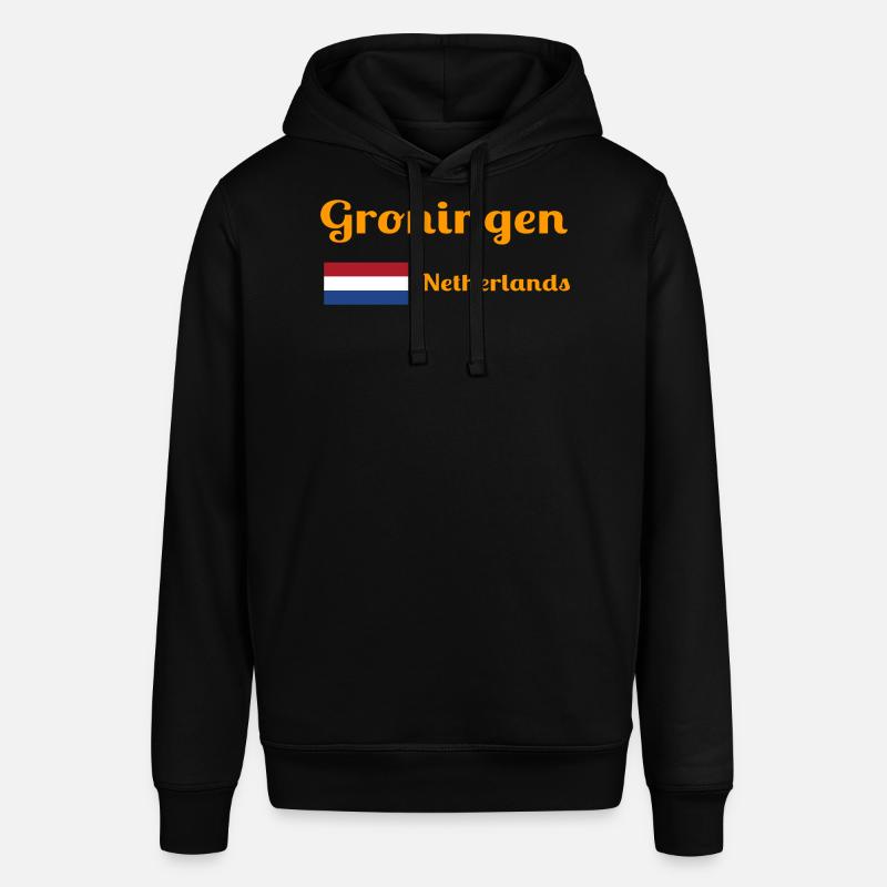 Groningue, Pays-Bas - Imprimés élégants - Sweat à capuche SOUNDER Stanley/Stella Unisexe - noir