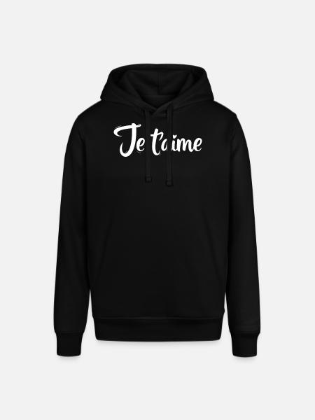 Je t'aime - Sweat à capuche SOUNDER Stanley/Stella Unisexe - noir
