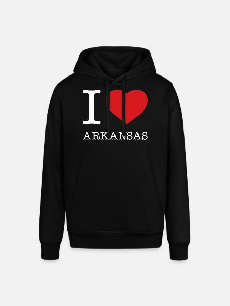 J’ADORE L’ARKANSAS - Sweat à capuche SOUNDER Stanley/Stella Unisexe - noir