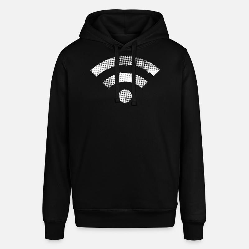 wifi wlan Symbole blanc MOD - Sweat à capuche SOUNDER Stanley/Stella Unisexe - noir