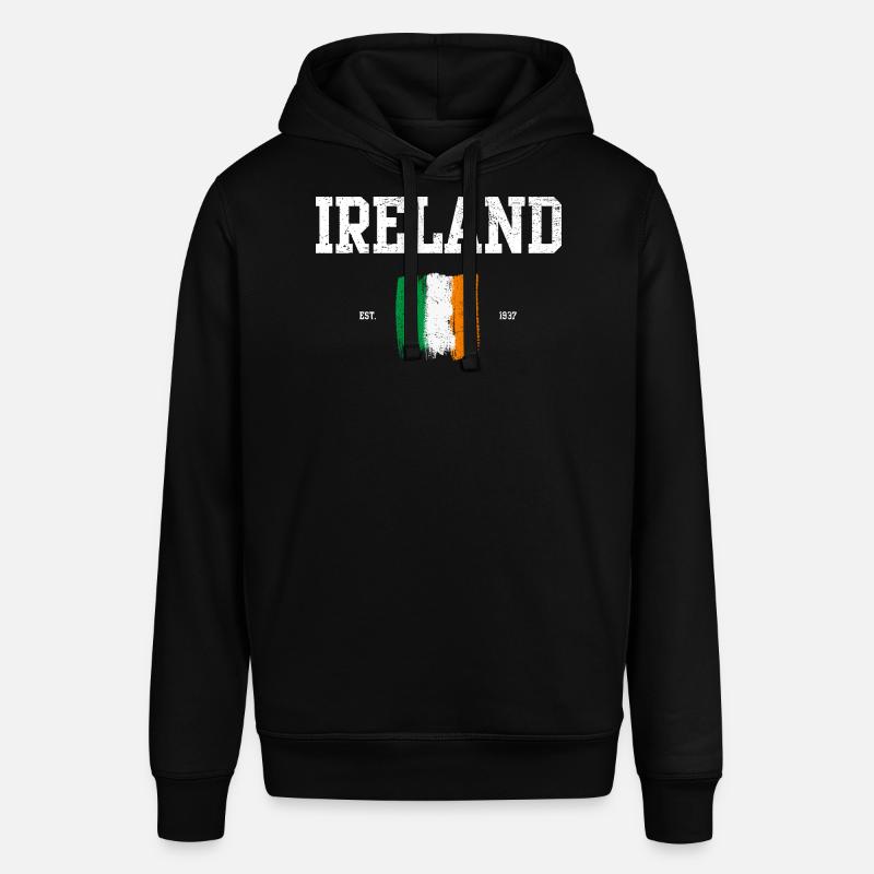 Drapeau de l’Irlande Brushstroke Design - Sweat à capuche SOUNDER Stanley/Stella Unisexe - noir