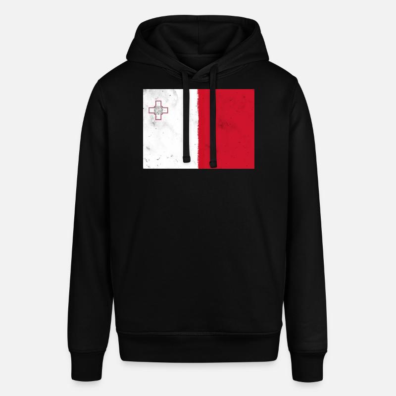 Drapeau de Malte - Sweat à capuche SOUNDER Stanley/Stella Unisexe - noir