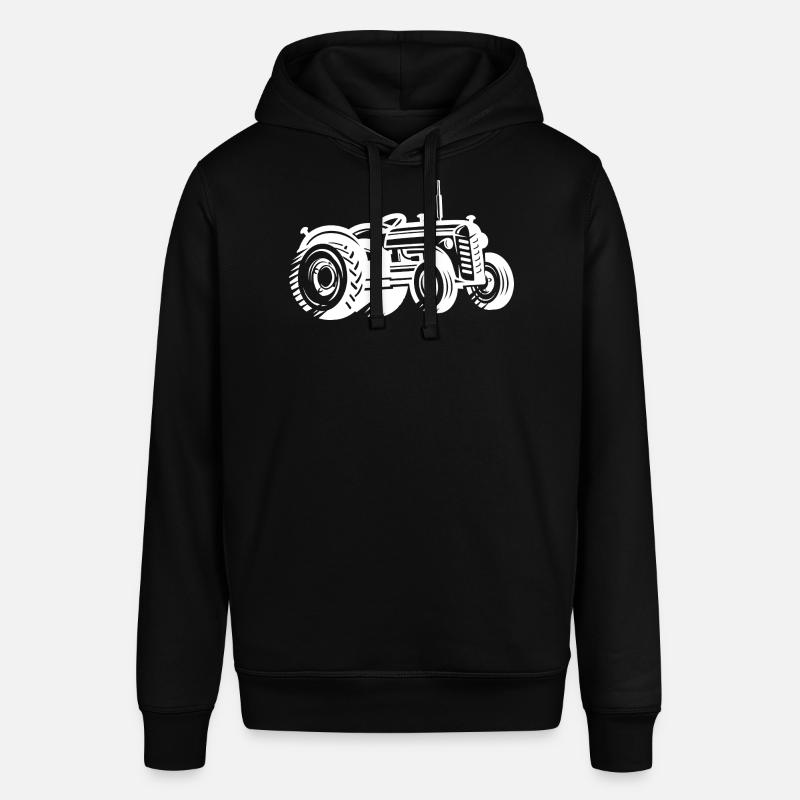 Traktor Silhouette Bauer Landwirtschaft - Stanley/Stella Unisex Hoodie SOUNDER - Schwarz
