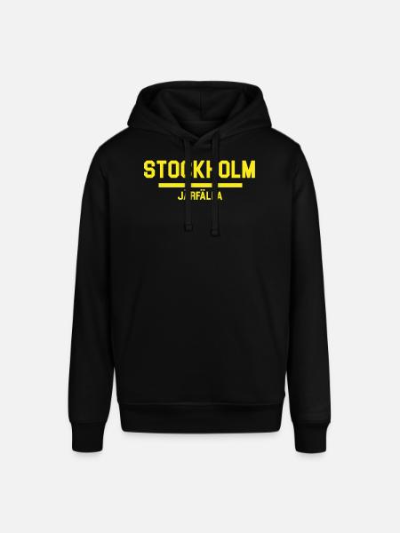 Stockholm Järfälla Flag Design - Stanley/Stella SOUNDER Unisex Hoodie - black