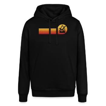 Tischler Schreiner Zunftzeichen Handwerk Zunft - Stanley/Stella Unisex Hoodie SOUNDER - Schwarz - Vorne - Alina (178cm) & Michal (187cm)