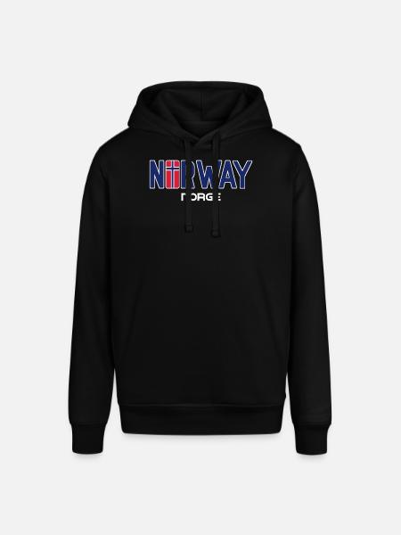 Norge - Norge - Norge - Flag - Skandinavien - Stanley/Stella SOUNDER unisex hoodie - sort