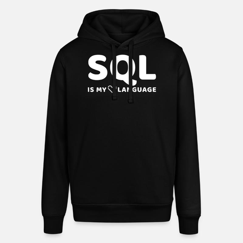 Himmlisches Codemuster auf dunklem Hintergrund - Stanley/Stella Unisex Hoodie SOUNDER - Schwarz