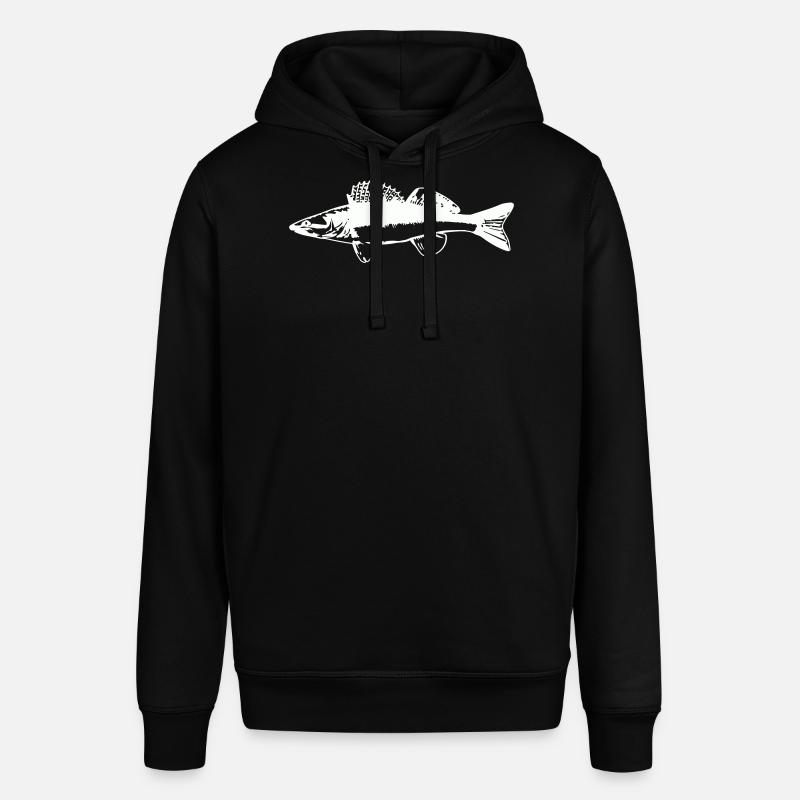 Poisson avec mouvement de l’eau - Sweat à capuche SOUNDER Stanley/Stella Unisexe - noir