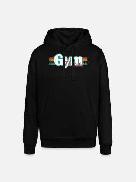 Gym Time – Inga ursäkter Fitness Design Fitnessstudio - Luvtröja SOUNDER unisex från Stanley/Stella - svart
