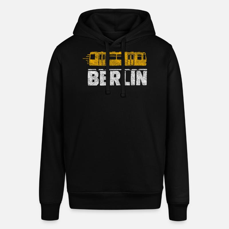 Graphique du tramway de Berlin - Sweat à capuche SOUNDER Stanley/Stella Unisexe - noir