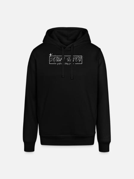 Jesus Saves – Yesterday, Today, Forever - Stanley/Stella SOUNDER Unisex Hoodie - black