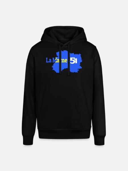 The Marne 51 Departmental Map - Stanley/Stella SOUNDER Unisex Hoodie - black
