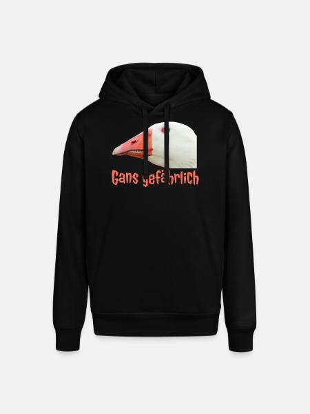 Ganz Gefährlich Gänsekopf - Stanley/Stella SOUNDER Unisex Hoodie - black