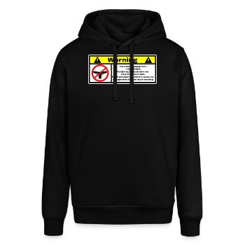 Warnung - Stanley/Stella Unisex Hoodie SOUNDER - Schwarz - Vorne - Alina (178cm) & Michal (187cm)