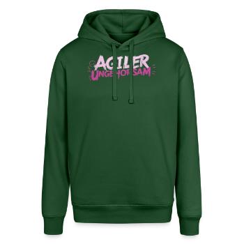 Agiler Ungehorsam - Statement - Stanley/Stella Unisex Hoodie SOUNDER - Flaschengrün - Vorne - Alina (178cm) & Michal (187cm)