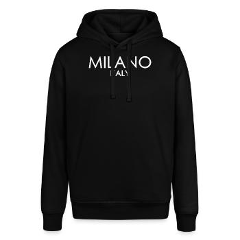 Milano Italy - Italia - Italien - Mailand - Stanley/Stella Unisex Hoodie SOUNDER - Schwarz - Vorne - Alina (178cm) & Michal (187cm)