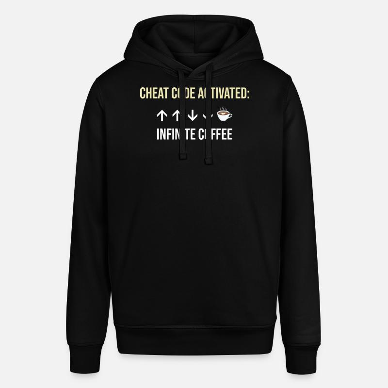 Infinite Coffee Active Cheat Code - Stanley/Stella SOUNDER Unisex Hoodie - black