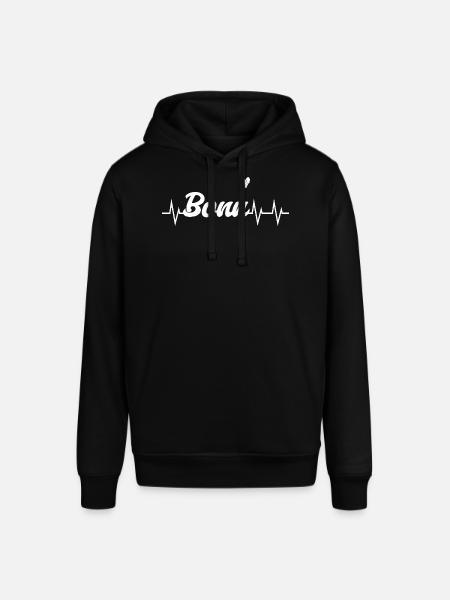Bonn Heartbeat - Stanley/Stella Unisex Hoodie SOUNDER - Schwarz