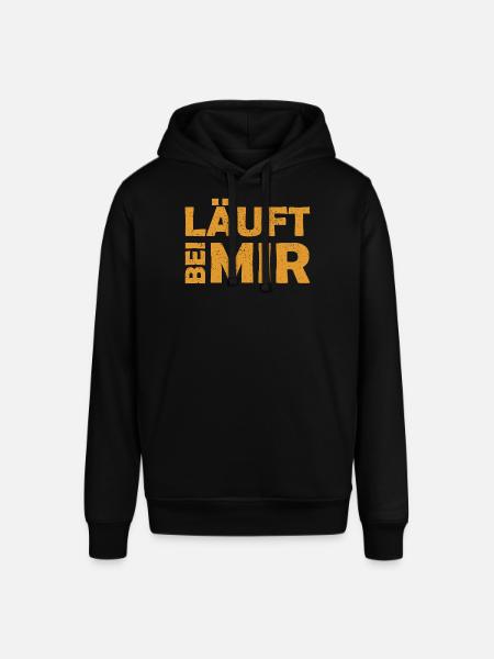 Runs with me - Cool saying - Running - Stanley/Stella SOUNDER Unisex Hoodie - black